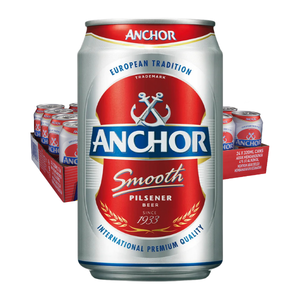 Anchor Beer Can 24x320ml (BBD: Feb/2027) (BCRS)