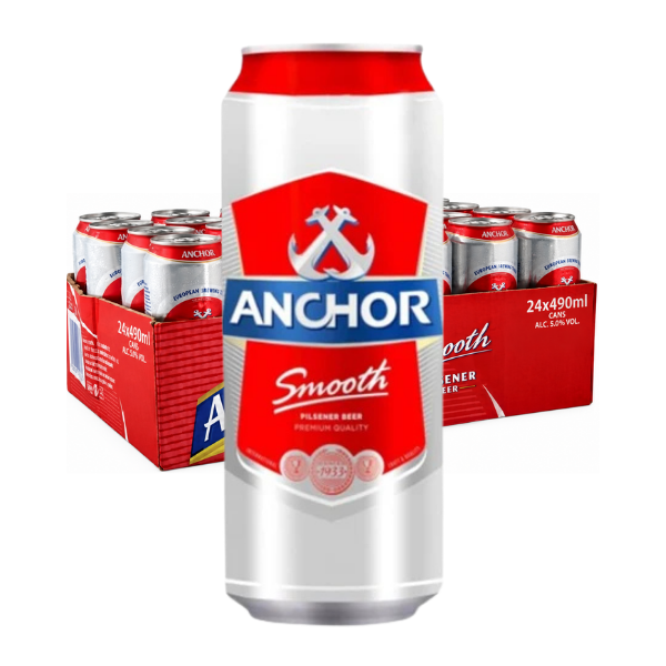 Anchor Beer Can 24x490ml (BBD: Jan/2027) (BCRS)