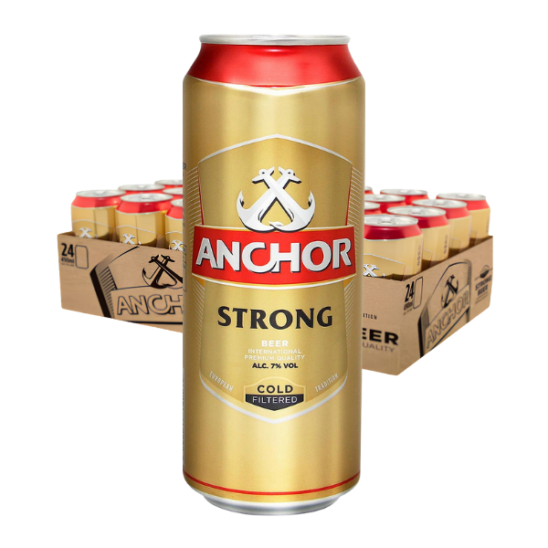Anchor Strong Beer 490ml x 24 cans (BBD: Jan/2027)(BCRS)