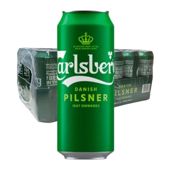 Carlsberg Can Beer 24x490ml (BCRS) (BBD: Jun/2027)