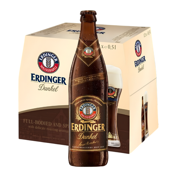 Erdinger Dunkel Beer 12x500ml (BBE: Dec/2026)