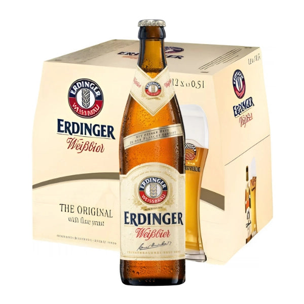Erdinger Weissbier Beer 12x500ml (BBE: Jan/2027)
