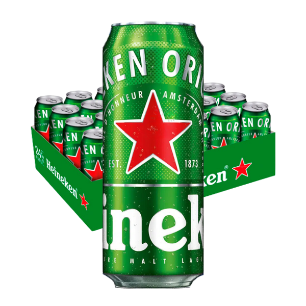 Heineken Can Beer 24x490ml (BBD: 31 Aug 2027) (BCRS)