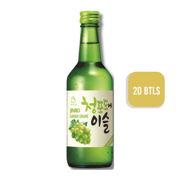 Jinro Green Grape Soju 360ml x20 Bottles
