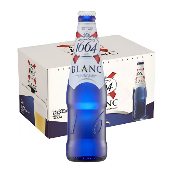Kronenbourg 1664 Blanc Bottle 24x330ml (BBD:Sept/2026)