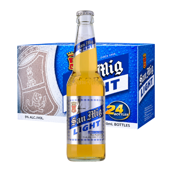 San Miguel Light Bottle 24x330ml (BBE: Jun/2025)