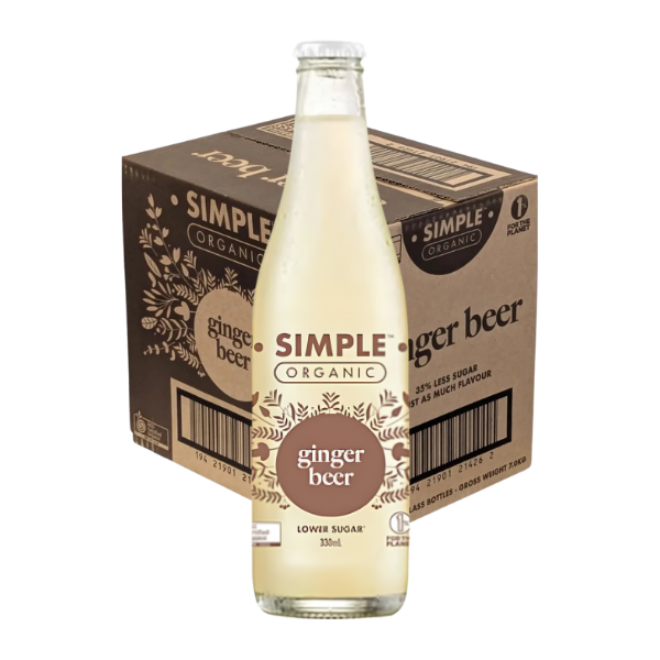Simple Organic Ginger Beer 12x330ml (BBD:13/12/2026)