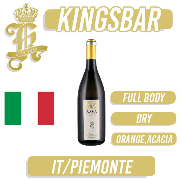 Bava Thou Bianc Piemonte D.O.C. Chardonnay White Wine 750ml