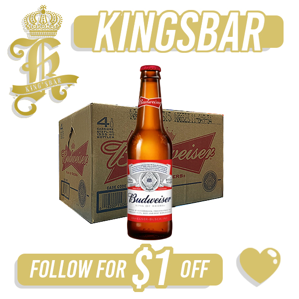 Budweiser Pint Beer 24x330ml (BBD: May/2025)