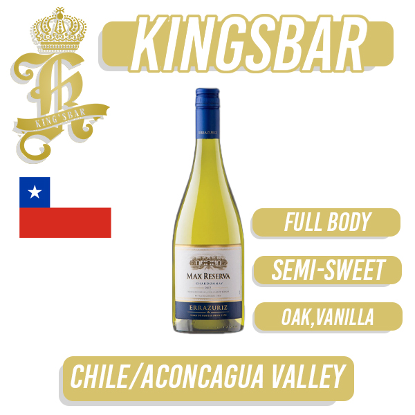 Errazuriz Max Chardonnay White Wine 750ml (Delivery 2-4 working days)