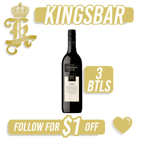 George Wyndham Bin 555 Shiraz Red Wine 750ml Bundle Promotion