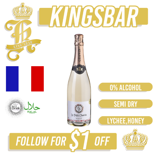 Le Petit Chavin Sparkling Muscat (Alcohol Free) Wine 750ml