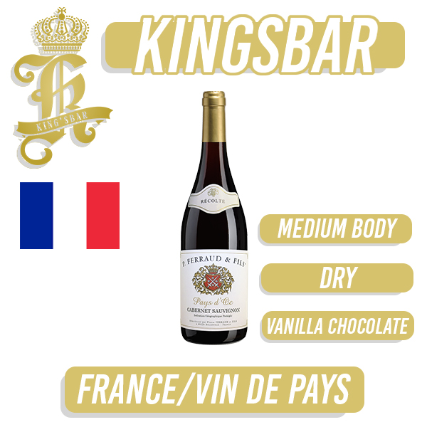 Pierre Ferraud & Fils Cabernet Sauvignon Vin De Pays IGP Red Wine 750ml