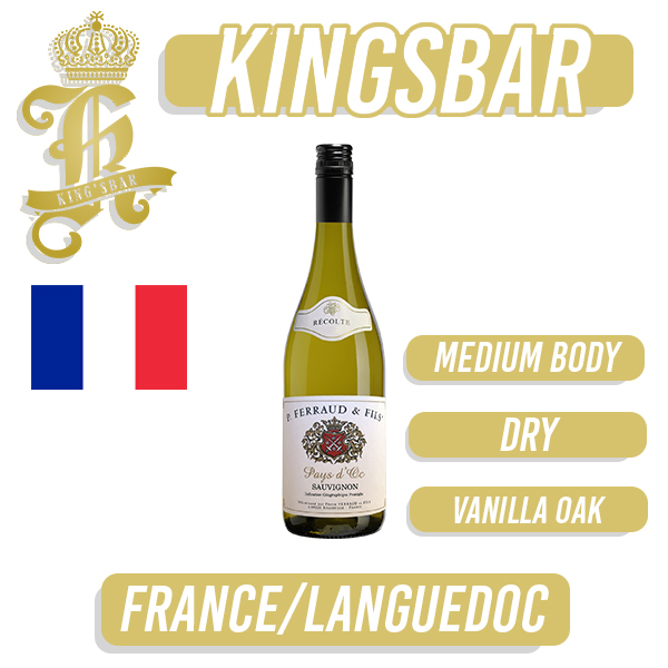 Pierre Ferraud & Fils Sauvignon Blanc Vin De Pays IGP White Wine 750ml