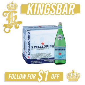 San Pellegrino Sparkling Glass Bottle 12x750ml (Screw Caps)