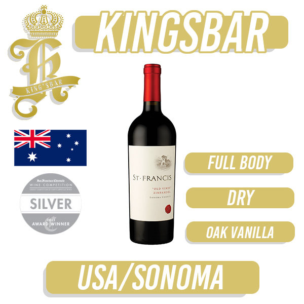 St Francis Old Vine Zinfandel Red Wine 750ml