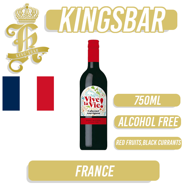 Vive La Vie Cabernet Sauvignon Red Wine 750ml (Alcohol Free)